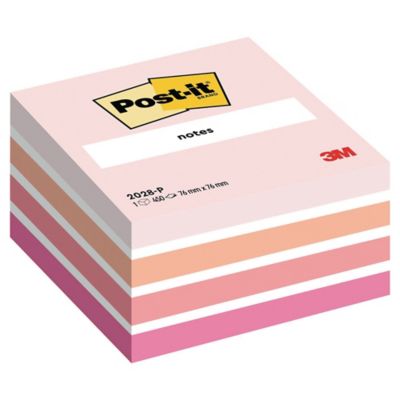 Post-it Haftnotiz Würfel 76 x 76 mm Pastell Pinktöne 450 Blatt 